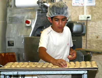 In der hauseigenen B&auml;ckerei.